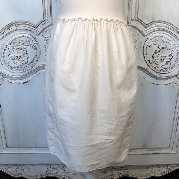 James Perse Los Angeles Linen Cotton Blend Neutral Lightly Textured Dress Size 1 - Picture 3 of 12